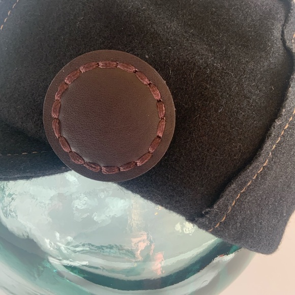 Shred Alert VTG Black Wool Snow Boarding Cadet Cap Hat - Picture 9 of 13